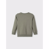 NAME IT Gurli Gris Sweatshirt Omer Agave Green